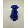Image 3 : Adorable Degenhart Glass Dog Figurine - Dark Blue Marble - ~2.5 inches