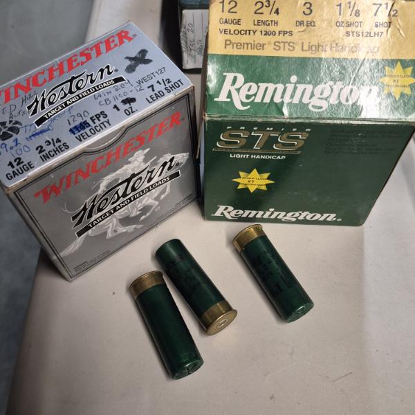 AMMO - SHOT GUN SHELLS - 2 BOXES - 12 GAUGE  2 3/4" - 7 1/2 SHOT