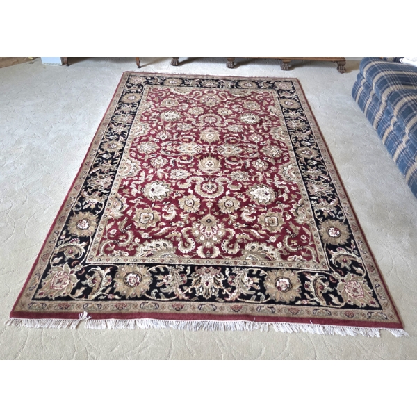 *Pick Up At Mantua Home-No Shipping Available* Terrific 6'x9' Soft & Thick Natural Wool Oriental Sty