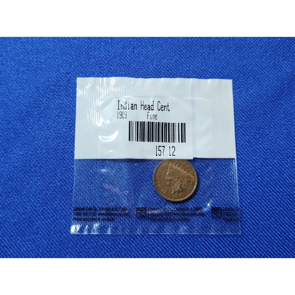 1909 Indian Head Cent Fine - Littleton Coin Co. 