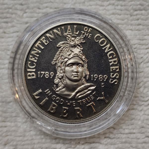 1989-S United States Congress Bicentennial Commemorative Half Dollar FV: $.50