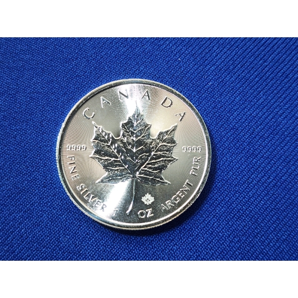 2019 Canadian Maple Leaf 1 oz .9999 Fine Silver Coin
