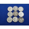 Image 1 : x9 Assorted Years 90% Silver Dimes Face Value: $0.90