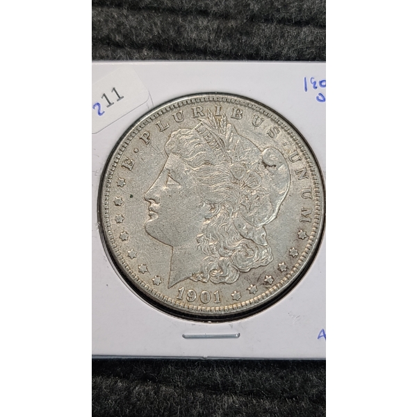 1901-O 90% Silver Morgan Dollar