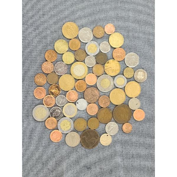 Large Assortment of Foreign Coins Including WWII Nazi Coin & 1808 X Cash Coin