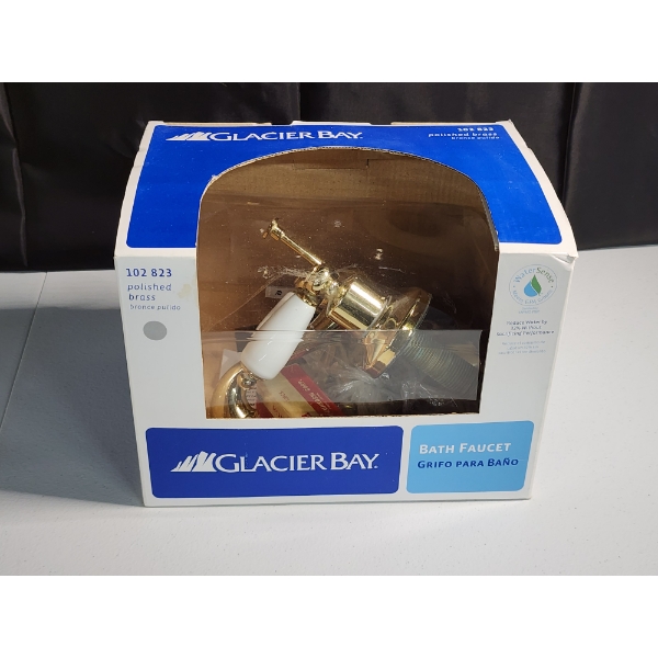 Glacier Bay 102 823 Polished Brass Bathroom Faucet w/ Parts