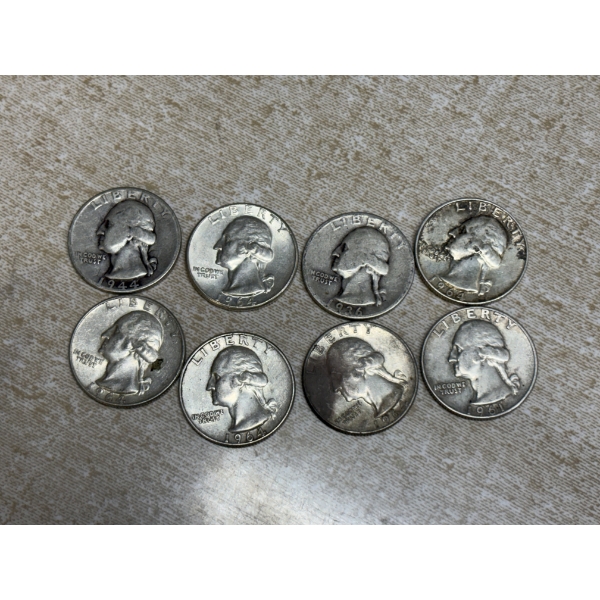 90% Silver U.S. Quarters - FV $2.00 - Various Years 