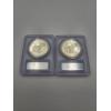 Image 2 : Lot of (2) PCGS 1973-S PR69DCAM Silver Eisenhower Dollar