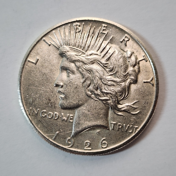 United States 1926 Silver Peace Dollar - 90% U.S. Silver Coin