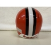 Image 5 : Brian Brennan Autographed Mini Cleveland Browns Helmet in Plastic Storage Cube - '86 - Riddell 
