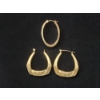 Image 1 : 14K Yellow Gold Pair of Hoop Earrings & One Loose 14K Hoop Earring TW: 3.4g