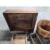 Image 3 : Vintage Collectables Including 2 Heavy Metal Wedges, Wood Basket, Cabbage Slicing Board & More