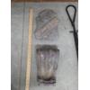 Image 4 : Unique Vintage Collectables Including Wood Farmhouse Cupboard Doors, Chicken Feeder, Heavy Stone Dec