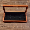 Image 3 : Nice Wooden Graded Coin Slab Storage & Display Case ~ About 13" Long ~ Holds Four Graded Slabs!