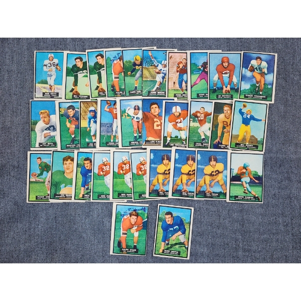 Nice Assortment of 32 Vintage 1950's Topps Football Trading Cards!