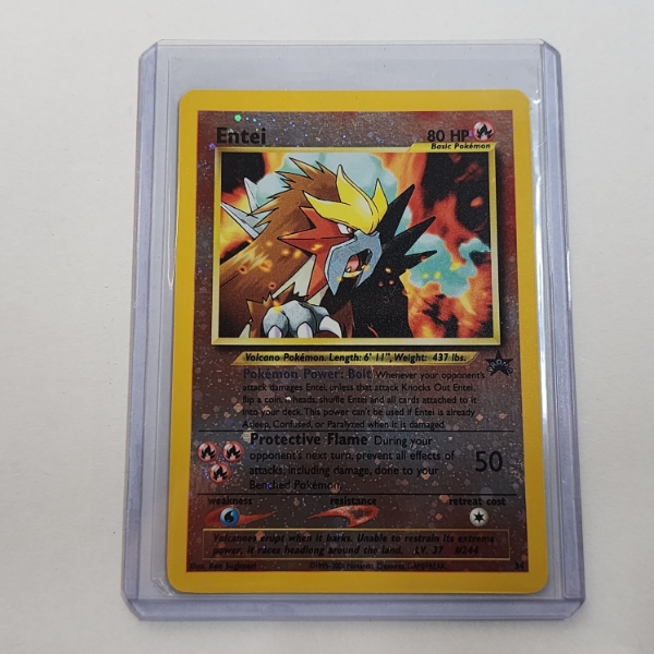 Rare 2001 Pokemon Entei #34/53 Wizards Black Star Promo Reverse Holo WOTC