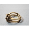 Image 4 : 14K Gold Diamond Ring Enhancer Ring with Diamonds - Size 8 - Total Weight: 4.5g