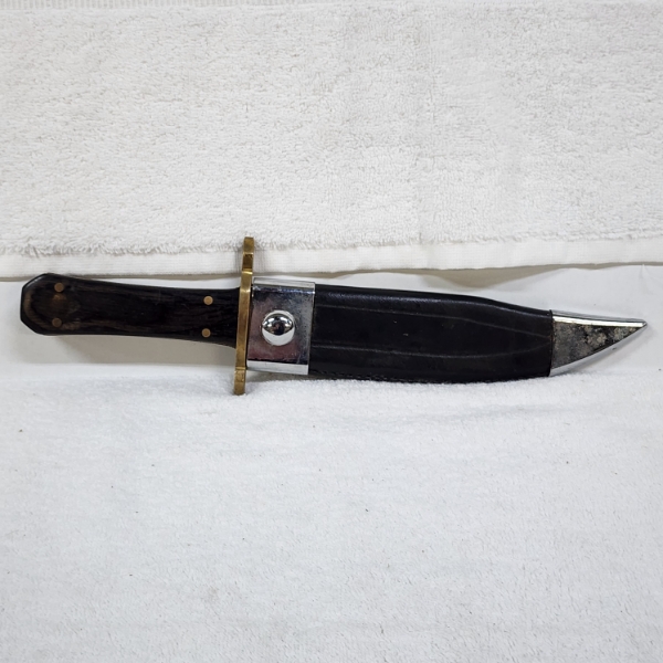 Nice Theodore Roosevelt Knife Ft. About 6.5 Inch Blade With Speak Softly Quote On Side of Blade