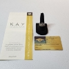 Image 2 : 14K White Gold Diamond Ring - Kay Jeweler's Warranty and Authenticity Card - Size 7 - TW: 9.0g
