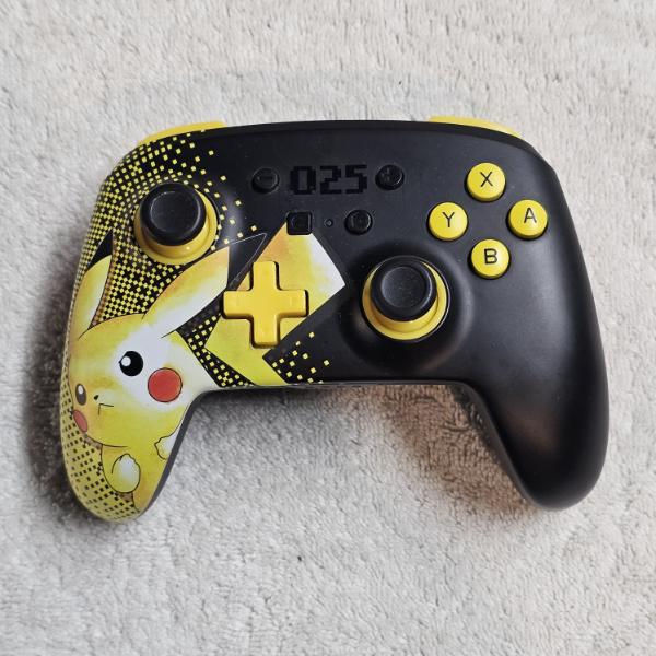 PowerA Enhanced Wireless Controller For Nintendo Switch Pikachu 025 25th Anniversary Edition