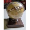 Image 5 : Vintage 1948 Cleveland Indians Chief Whaoo Souvenir Baseball In Protective Plastic & Wood Display  