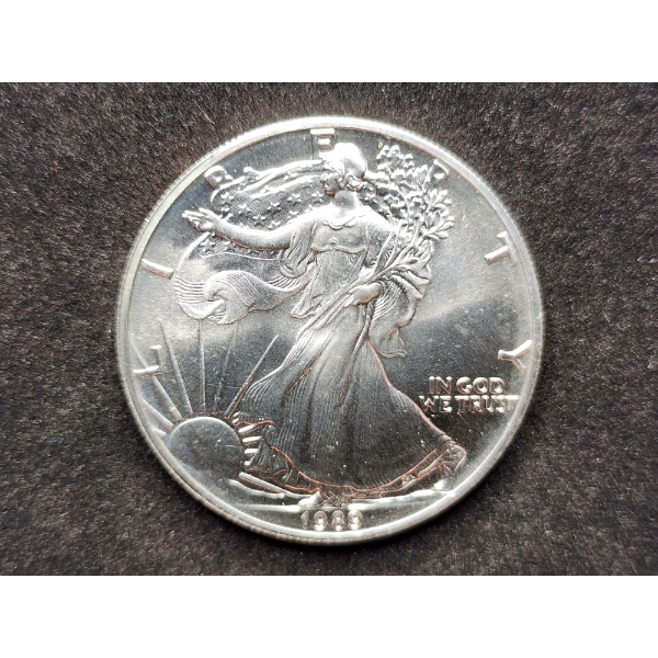 1989 American Eagle 1 Oz Fine Silver Dollar Bullion Round 