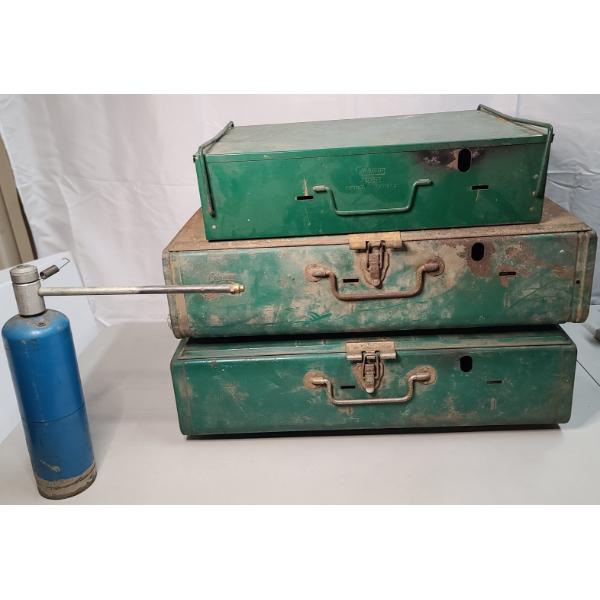 (3) Coleman 2- Burner Portable Camping Stoves & Propane Torch