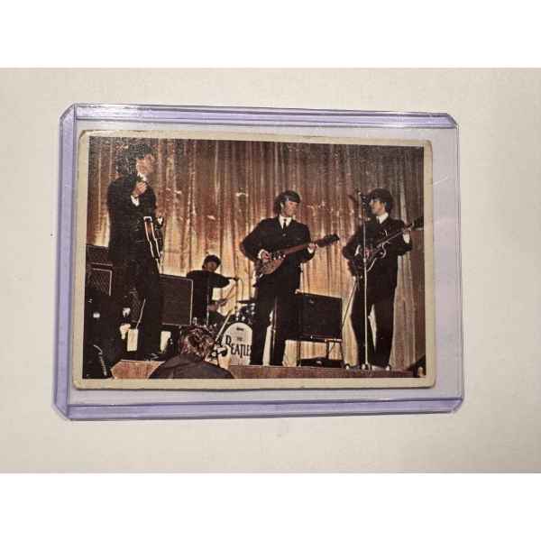 1964 Topps Beatles Trading Card In Protective Holder - Great Card