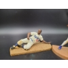Image 3 : Jackie Robinson & Bo Jackson Baseball Figurines with Stand - Dodgers #42 & Kansas City Royals #16