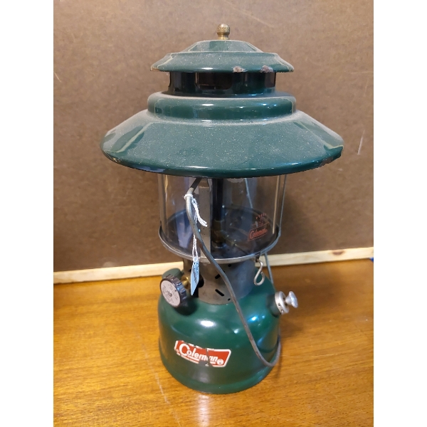 Twin Burner Vintage Coleman Camp Lantern As Shown In Excellent Condition - See Pics!