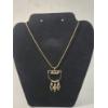 Image 1 : 14K Gold 18in Necklace with "Mother" and Three Children Pendant/Charms TW: 6.0g