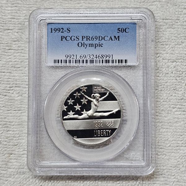 1992-S PCGS PR69DCAM Olympic Gymnast Commemorative Half Dollar