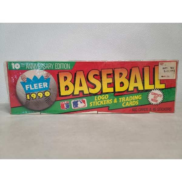 Sealed Fleer 1990 Baseball Card Complete Set