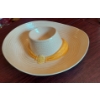 Image 2 : Metlox Ladies Hat Figural Chip & Dip Porcelain 19" Length In Perfect Condition