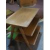 Image 4 : Very Unique MCM (Art Deco) 3 Tier Occassional Table -  All Maple - Appears To Be Hand Made