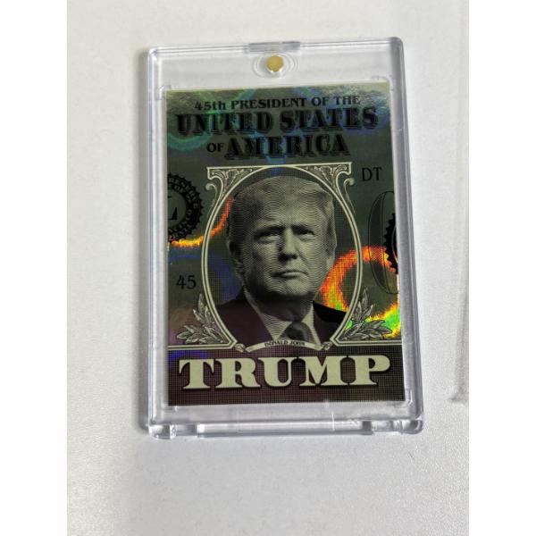 Donald Trump 45th President Dollar Photo in Plastic Casing - Proud Patriots with COA