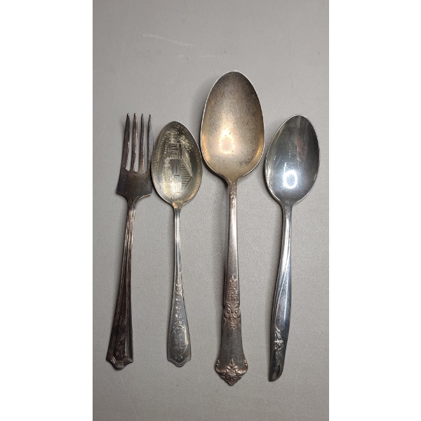 (4) Pcs Of Sterling Silverware - Total Weight: 104.3g