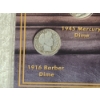 Image 11 : Two U.S. Silver Dime Displays - First & Last Mercury Silver Dime & Ultimate Silver Dime Collection