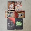 Image 1 : Set Of 6 Assorted Vintage Style Novelty Metal Tin Signs (9x6")