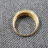 Image 4 : 14K Yellow Gold Rings Ft. Nice Clear Stones Weighing 2.7 Grams ~ Size 7.5