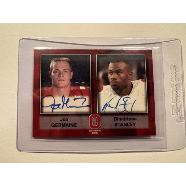 2005 TK Legacy Ohio State JOE GERMAINE DIMITRIOUS AUTOGRAPH CARD 33/150 - Mint Condition