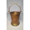 Image 1 : Vintage Copper Hand Forged Handled Heavy Melting Pot 