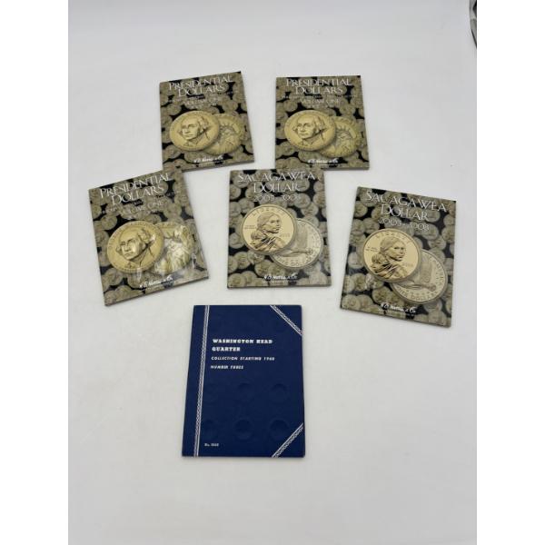 *Empty* Coin Storage Books - Presidential Dollars - New Philadelphia and Denver Mint Collection Vol.