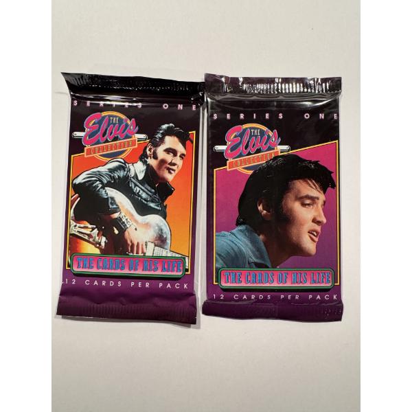 2 - Rare 1992 Elvis Presley Music Trading Card Wax Packs - Factory Sealed - Mint Condition 