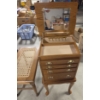 Image 6 : *Pick Up At Mantua Home-No Shipping Available* Wonderful Condition Oak Standing Jewelry Armoire & Go