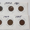 Image 3 : Lot of 11 Assorted U.S. Cents: (10) Wheat Cents & (1) 2025 Cent