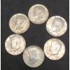 Image 1 : (6) 1964 90% Silver Kennedy Half Dollars - Face Value: $3.00