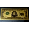 Image 1 : 1934 US "$500 " Gold Foil Note  -  PURE 24k (.999) Gold Foil    They weigh approximately 3 - 4 grams