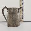 Image 2 : Vintage Monogrammed Higher Percentage Indian Silver Creamer Pitcher Stamped Silver 5" - 429.3 g