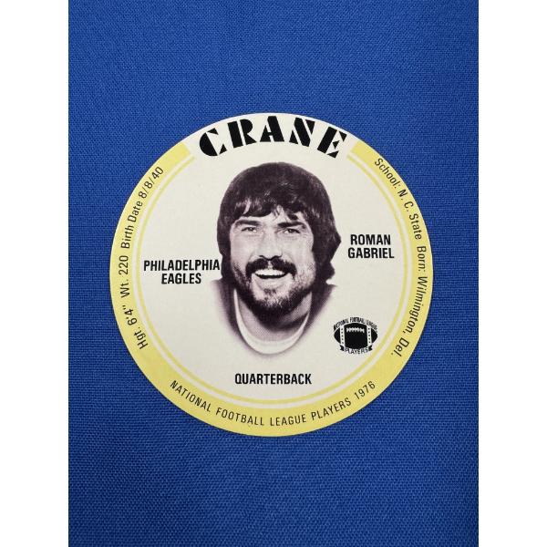 1976 Roman Gabriel Eagles Cranes Potato Chips Football Card - Mint Condition